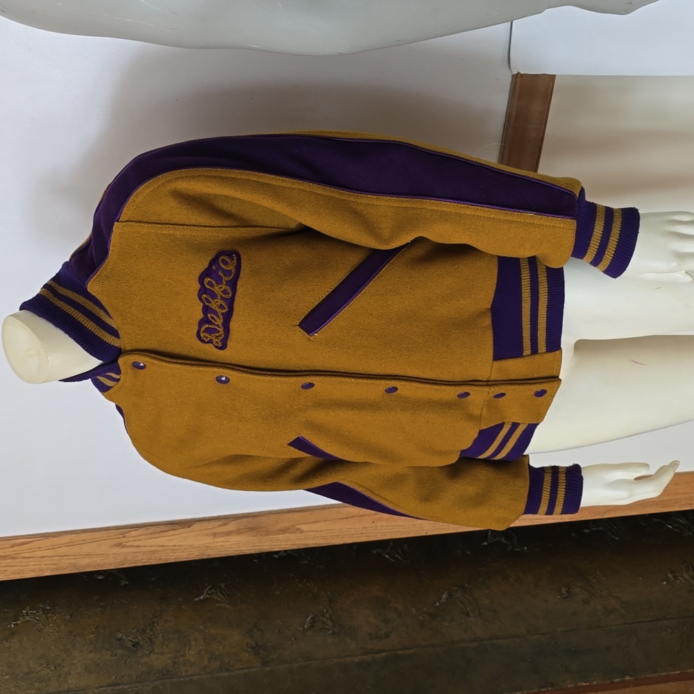Vintage Cheer Letterman Varsity Jacket Wool Schurz HS Chicago IL - Picture 2 of 13